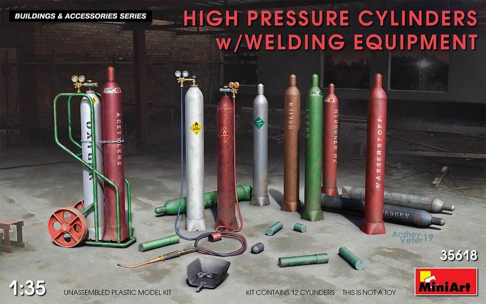 High Pressure Cylinder w/ Welding Equipment