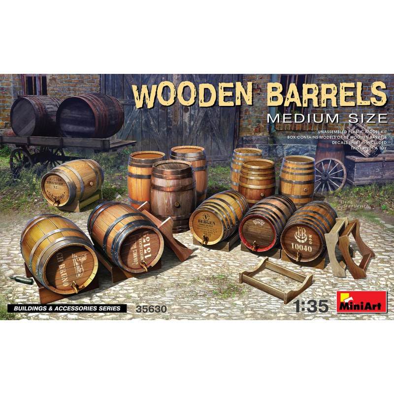 Wooden Barrels Medium Size