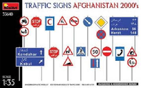 Traffic Signs Afghanistan 2000's