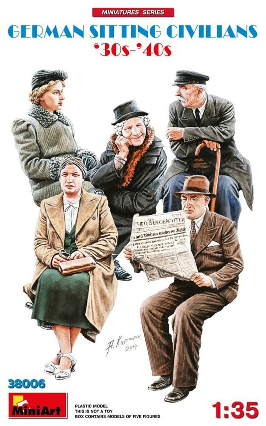 German Sitting Civilians '30s-'40s