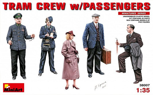 Tram Crew With Passengers