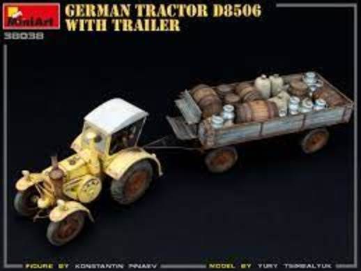 German Tractor D8506 w/Trailer