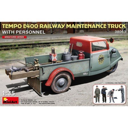 Tempo E400 Railway Maintenence Truck w/Personnel