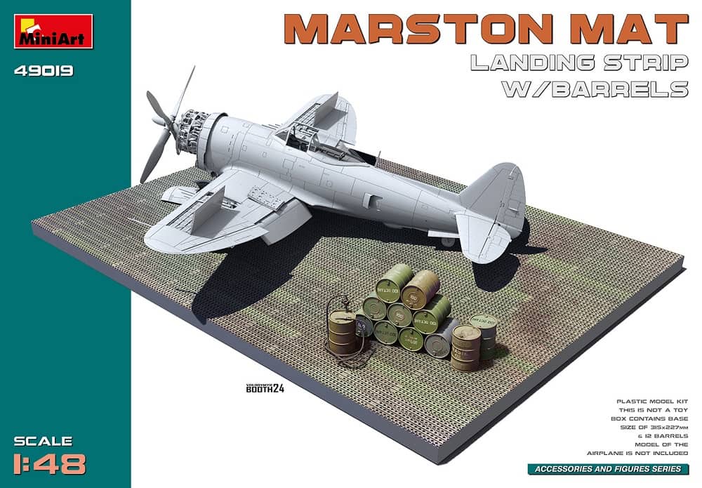 Marston Mat Landing Strip w/Barrels