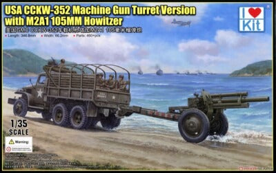 USA CCKW-352 Machine Gun Turret Ver. w/ M2A1 105mm Howlitzer