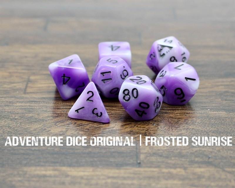 Standard Dice Set- Frosted Sunrise