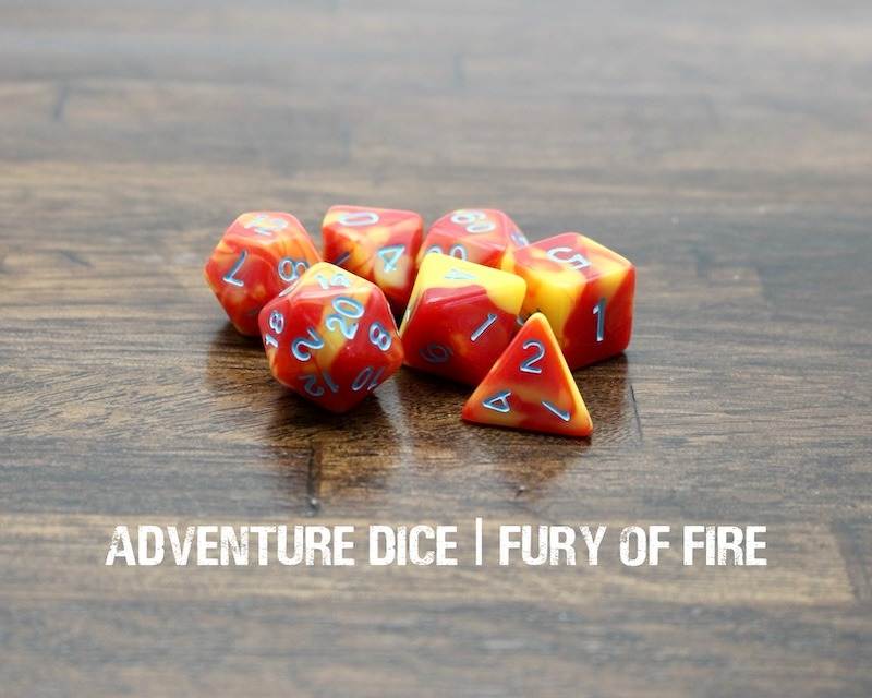 Standard Dice Set - Fury of Fire