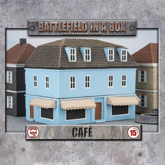 European Cafe Blue/Ivory