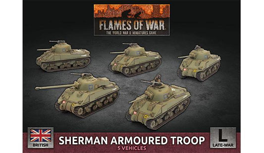 Sherman Armoured Troop (5 Vehicles)