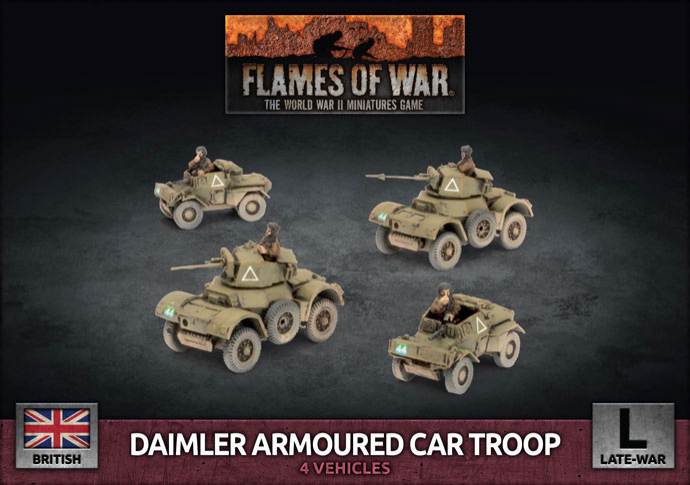 Daimler Armoured Car Troop (4 Vehicles)