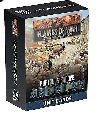 Flames of War: Fortress Europe- American Unit Cards