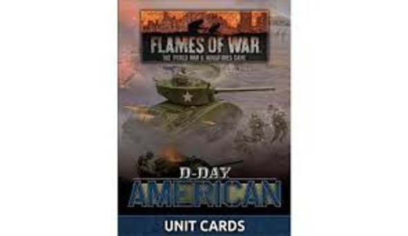 Flames of War American Unit Cards