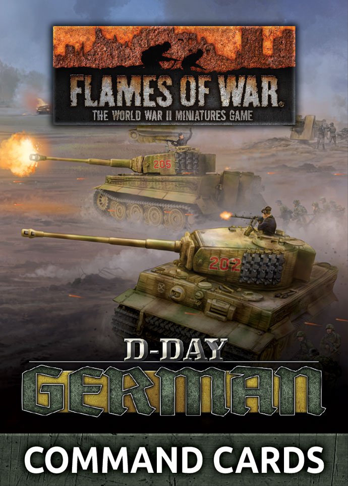 FOW D-Day German Command Cards