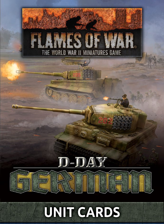 FOW D-Day German Unit Cards