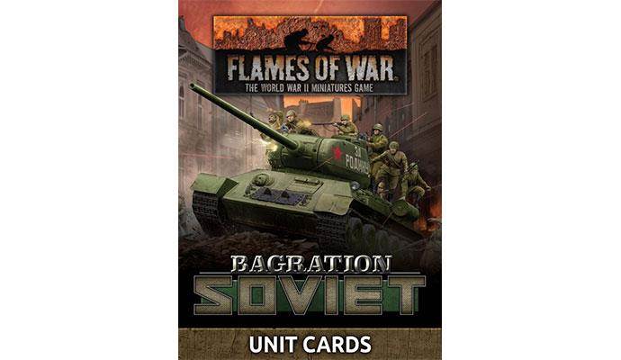 Flames of War: Bagration Soviet Unit Cards