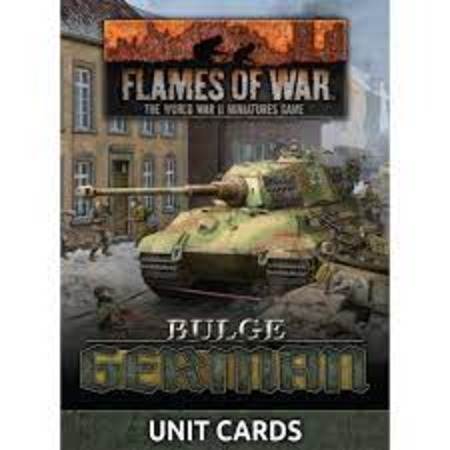 Flames of War Unit Cards: Bulge German