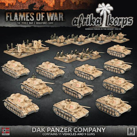 FOW: German Starter Set-DAK Panzer Company (20 pcs.)