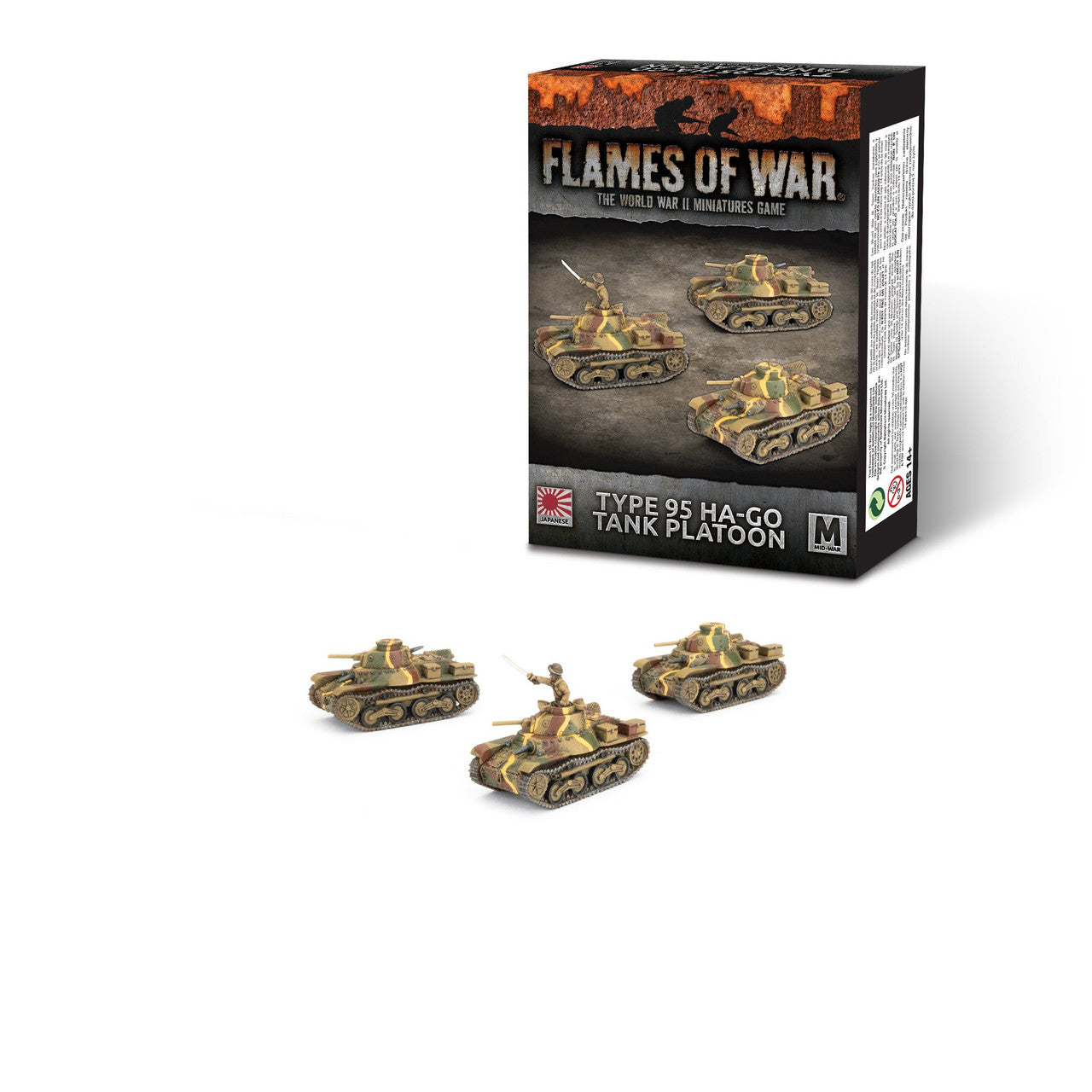 Type 95 Ha-Go Tank Platoon (3 pcs.)