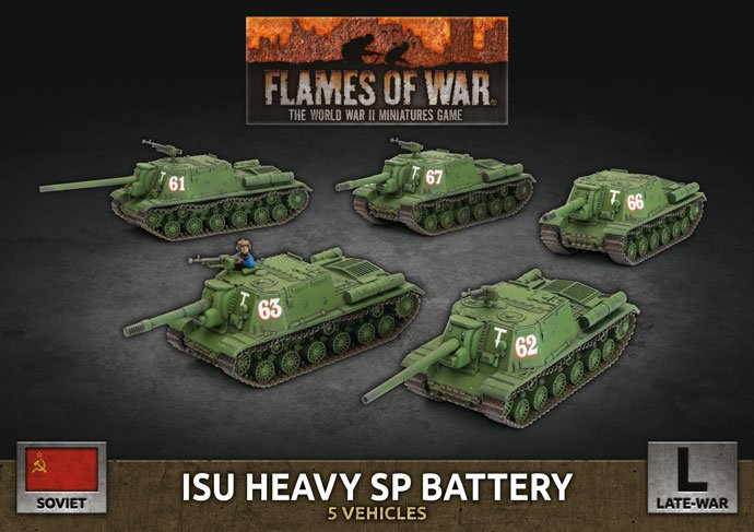 Soviet ISU Heavy SP Battery (5 pcs.)