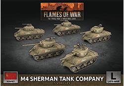 Flames Of War: M4 Sherman Tank Company (5 pcs.)