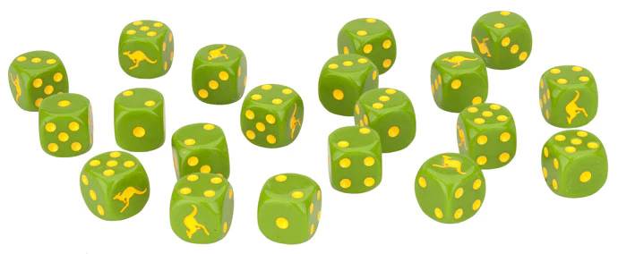 Australian Kangaroo Dice Set