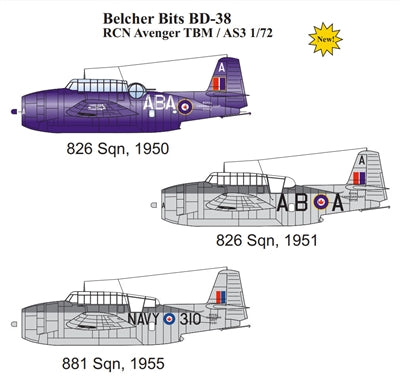 RCN TBM/AS3 Decals