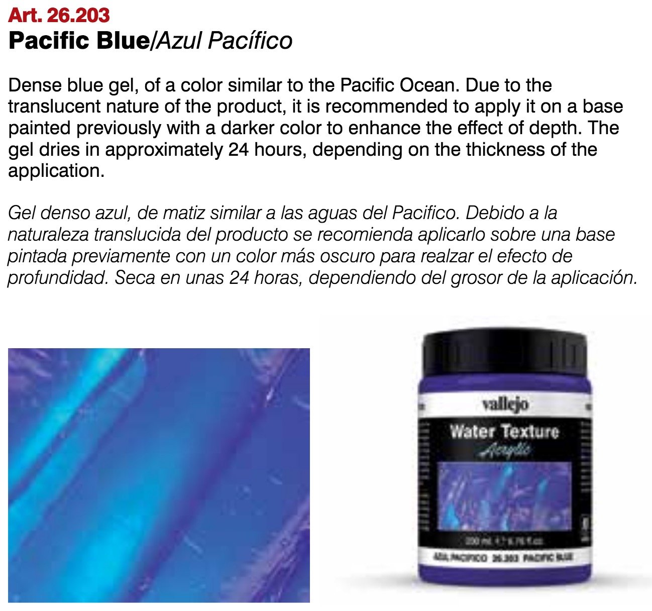 Pacific Blue Water - Water Effect Gel