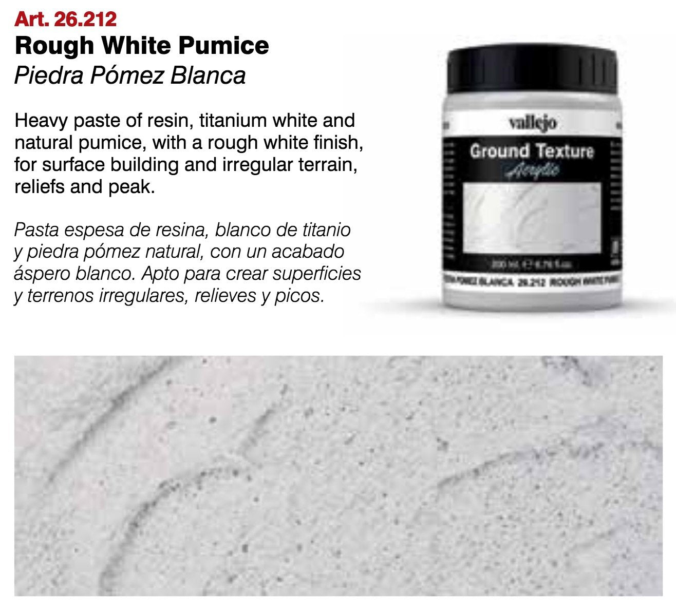 Stone Texture - Fine White Pumice