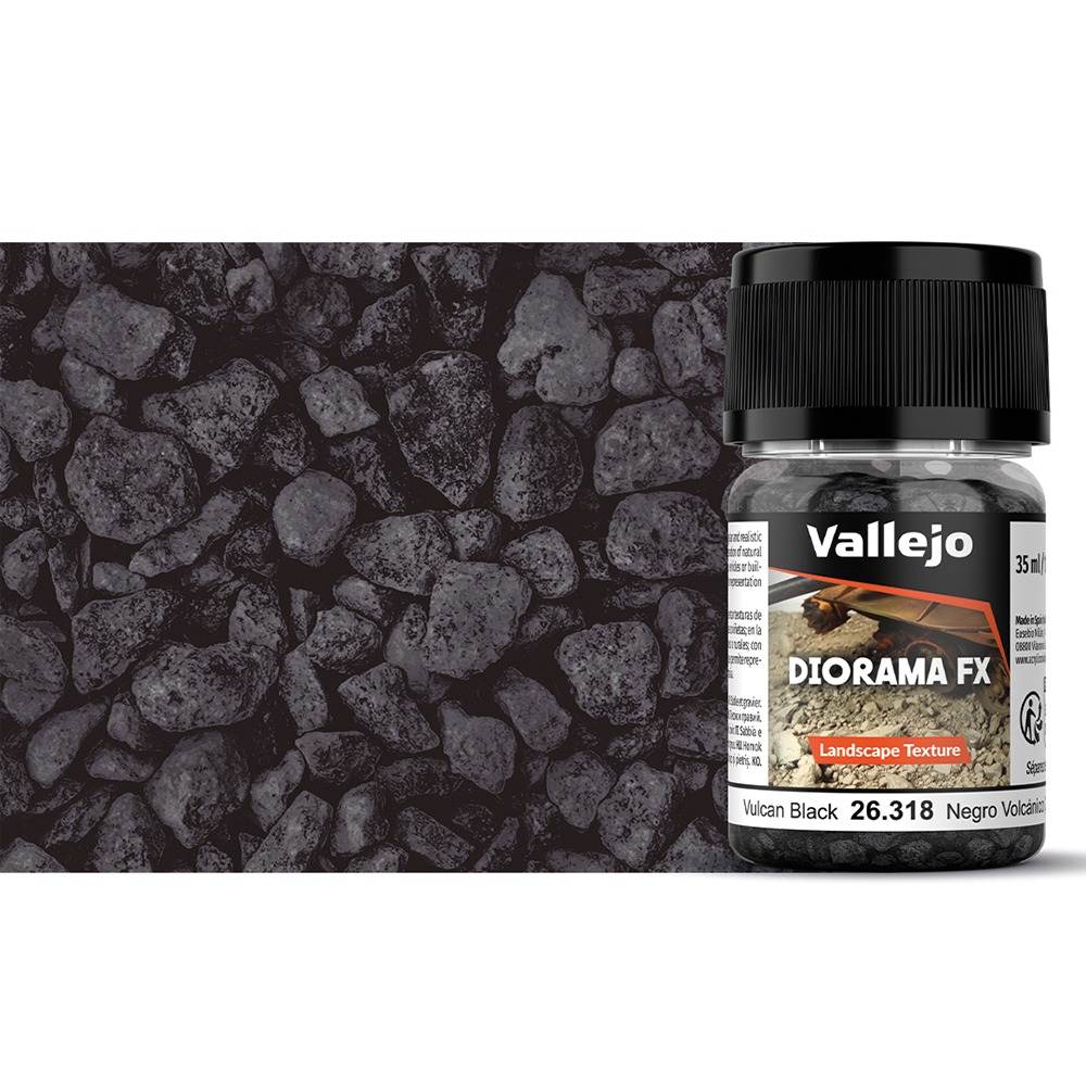 Diorama FX - Landscape Texture Vulcan Black (2-5mm)