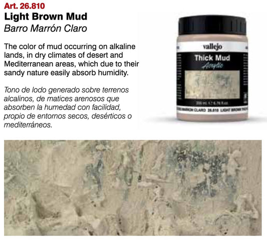 Thick Mud Acrylic: Light Brown Thick Mud