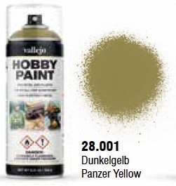 Vallejo Spray Dunkelgelb Panzer Dark Yellow