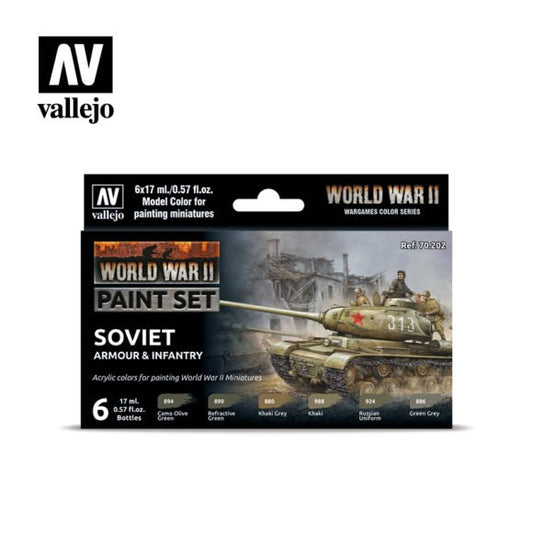 World War II Paint Set: Soviet Armour & Infantry