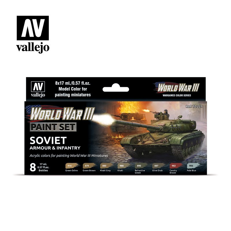 World War II Paint Set: Soviet Armor and Infantry