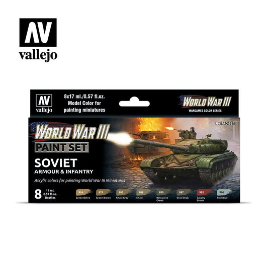 World War II Paint Set: Soviet Armor and Infantry