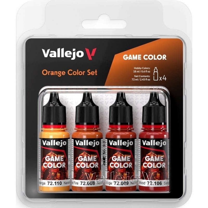 Vallejo Game Color Orange Color Set