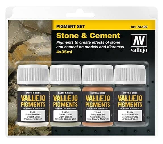 Vallejo Pigment Set - Stone & Cement