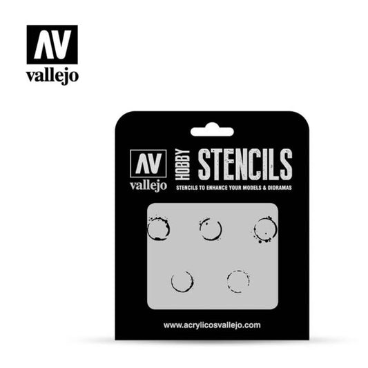Stencil: Assorted Drum Oil Markings
