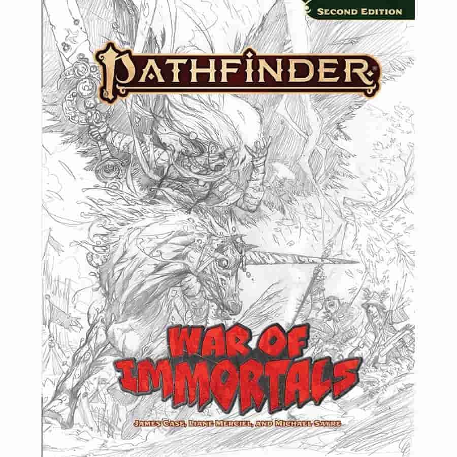 War of Immortals Sketch Cover