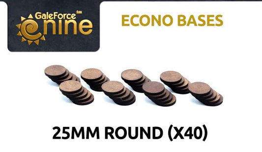 25mm Round Bases (x40)