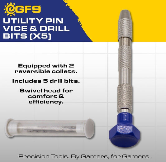 Hobby Tools: Utility Pin Vice & Drill Bits (x5)