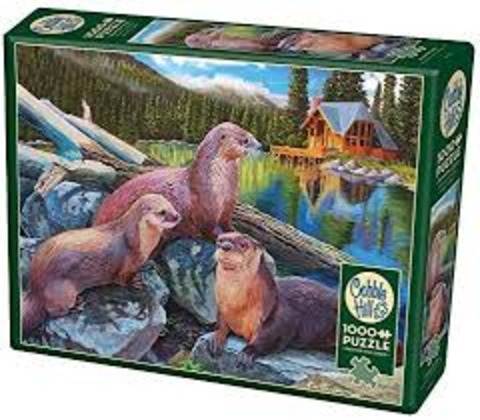 1000 Piece Puzzle: River Otters