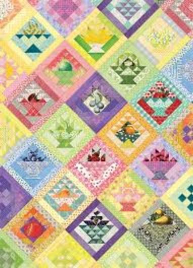 1000 Piece Puzzle: Fruit Basket Quilt