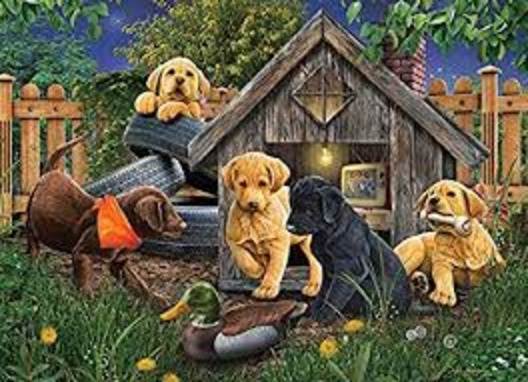 1000 Piece Puzzle: In The Doghouse