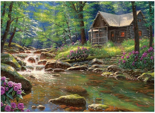 1000 Piece Puzzle: Fishing Cabin