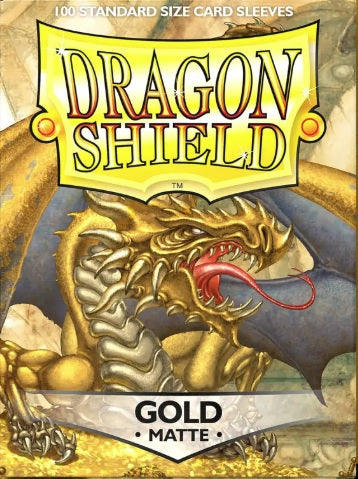 Dragon Shield Sleeves Matte Gold 100ct