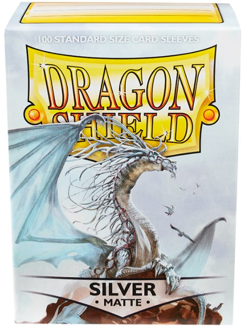 Dragon Shield Sleeves Matte Silver 100ct