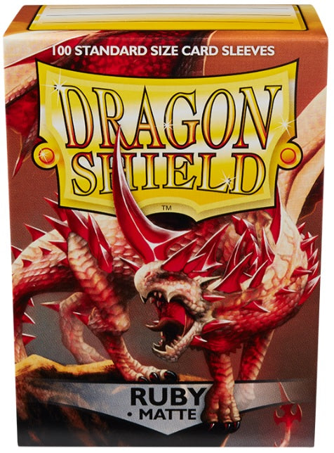 Dragon Shield Sleeves Matte Ruby 100ct