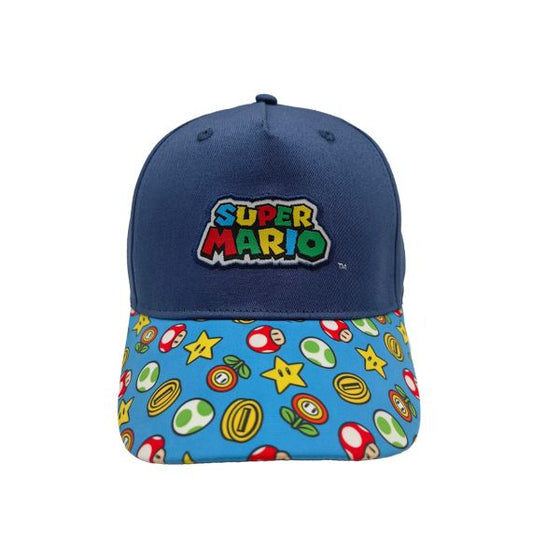 Super Mario Bros. Logo Icons Kids Snapback Hat