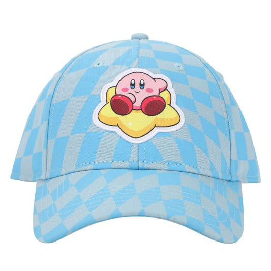 Kirby Star Checkered Snapback Hat