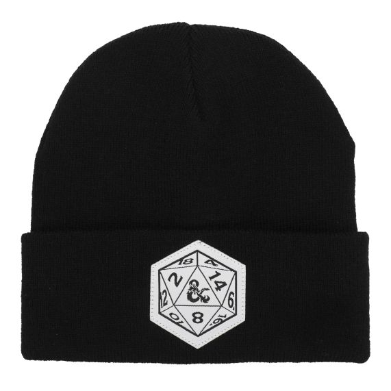 DUNGEONS AND DRAGONS - WOVEN LABEL BLACK BEANIE